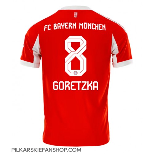 Koszulka piłkarska Bayern Munich Leon Goretzka #8 Strój Domowy 2025-26 tanio Krótki Rękaw Koszulka piłkarska Bayern Munich Leon Goretzka #8 Strój Domowy 2025-26 tanio Krótki Rękaw